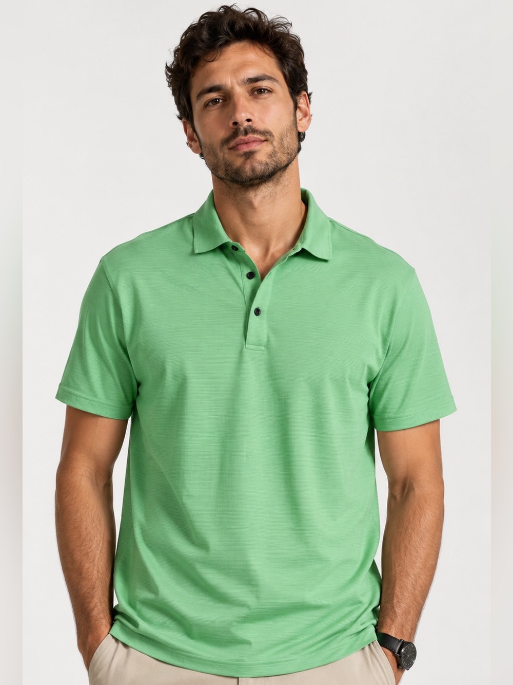 Men's Polo Shirt - Lime Green